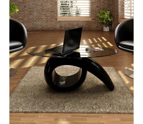 Moderní konferenční stolek černý