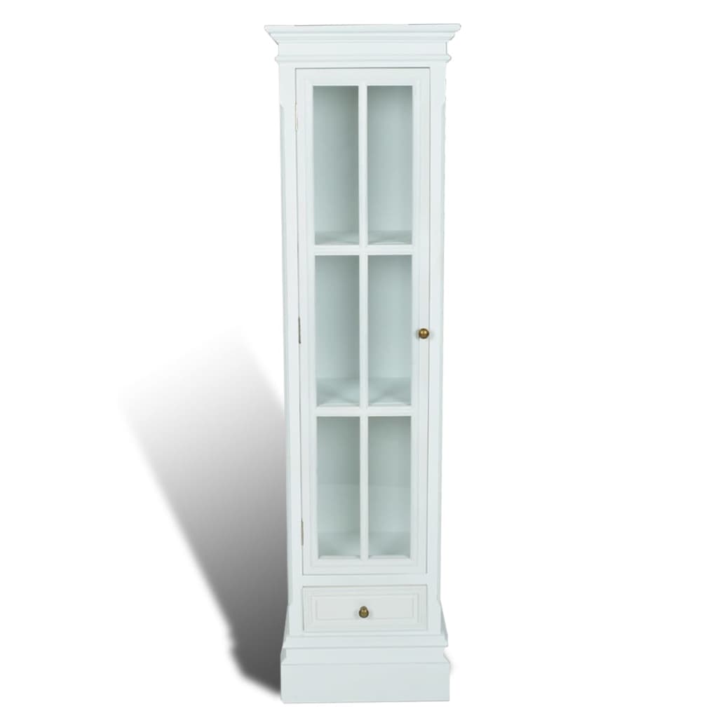 vidaXL.co.uk  White Shabby Wooden Chic Bookcase Cabinet with 3 shelv